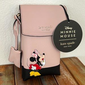 Kate Spade Disney Minnie Mouse North South Flap Phone Crossbody